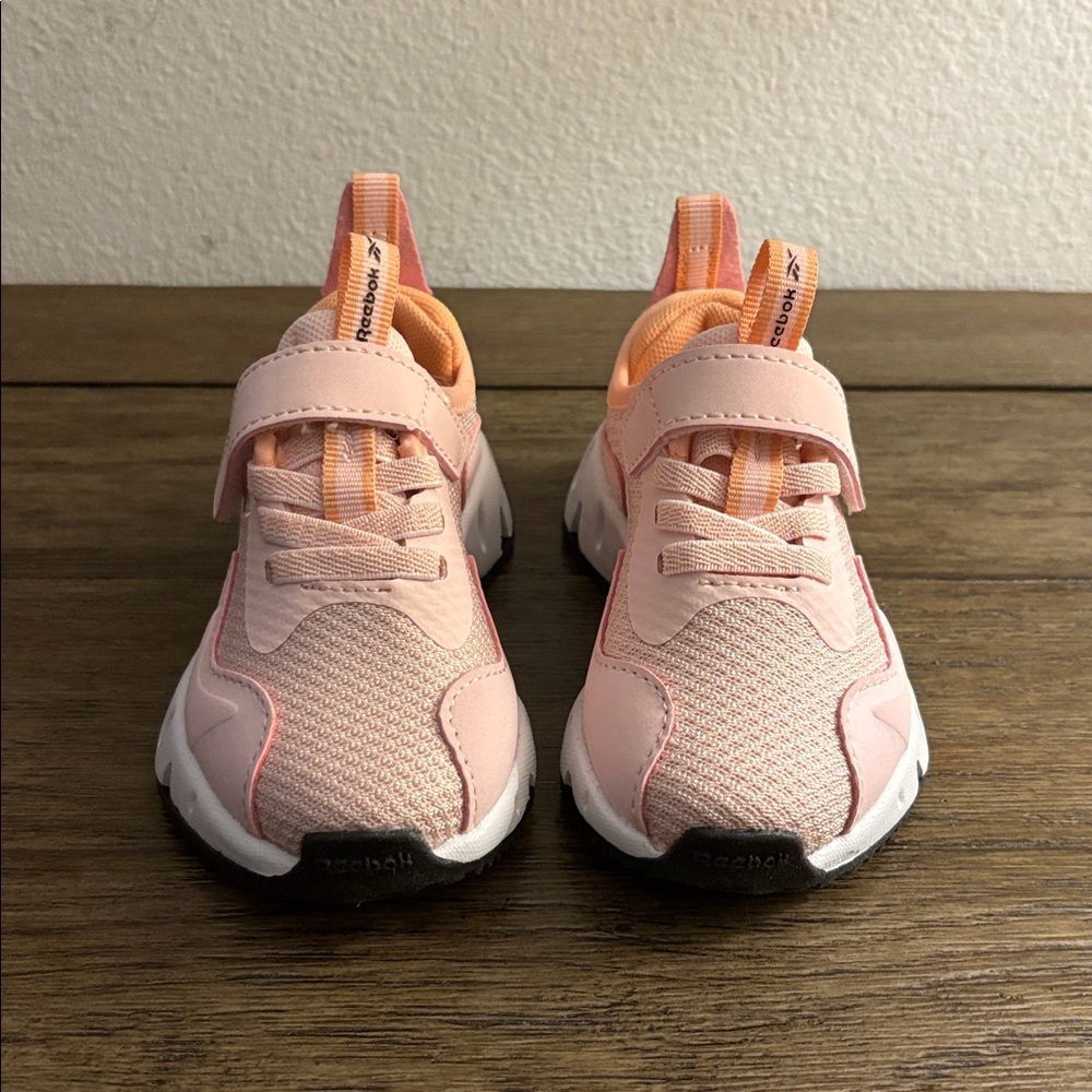 NIB [Reebok] Zig Dynamica Toddler Athletic Shoes in Frosted Berry Peach Kids 5 - Picture 4 of 14